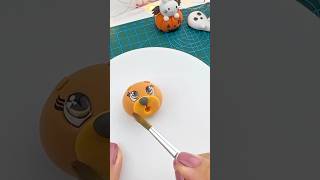 Pumpkin Teddy Bear Showdown Halloween Clay Craft Wins🎃diy shorts tiktok clay craft halloween [upl. by Madeline]