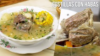 Caldo de Costillas con Habas [upl. by Callista]