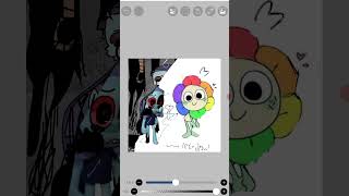 Twisted Astro and dandy Lets drawno copy⚠️my video music song dandysworld ibispaint [upl. by Ormiston]