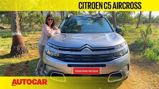 2021 Citroen C5 Aircross review  French revolution  First Drive  Autocar India [upl. by Auberon230]