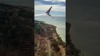 Landing in Honolulu Hawaii hawaii travel hawaiianisland adventure beaches view [upl. by Ailemrac]