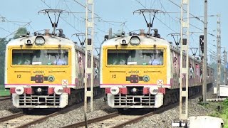 Fast and Furious Old Conversation Katwa Howrah Emu Local Train amp Azimganj Express Crossing Railgate [upl. by Ennaitak]