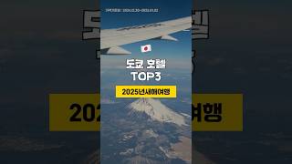 일본 도쿄 1월1일 새해 여행 호텔 TOP3 🇯🇵 1월 1주차 [upl. by Ennyl]