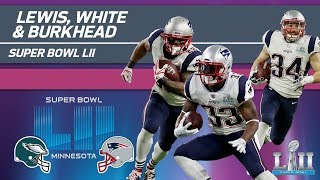 Lewis White amp Burkhead COMBINE for 169 Yards  Eagles vs Patriots  Super Bowl LII Highlights [upl. by Celeste]