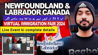 NewFoundland Labrador Virtual live event 2024  Complete details  login kaie hwa and jobs kitni [upl. by Aihsenak761]