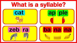 Whats a SYLLABLE 🤔  Syllable in English  7 types  Learn how to count syllables [upl. by Gray]