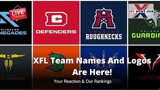 XFL Team Names And Logos Are Here Your Reaction amp Our Rankings [upl. by Riancho394]