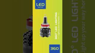 LED car headlights cooler and brighter for night drivingledheadlighled360360ledminiledheadlight [upl. by Lorinda]