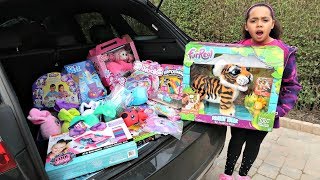 KIDS REACT Tiana Is Giving Away Her Toys [upl. by Neved]