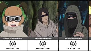 ALL KNOWN ABURAME CLAN MEMBERS IN NARUTO amp BORUTO [upl. by Adyol91]