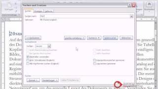 Microsoft Word Tutorial Deutsch suchen und ersetzen [upl. by Aracal4]