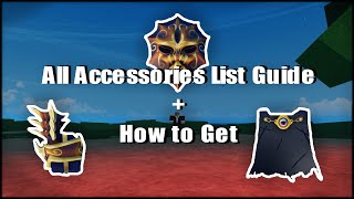 AOPG All Accessories List Guide  How to Get  A One Piece Game  Roblox [upl. by Carman636]