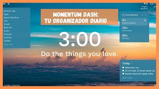 💡MOMENTUM DASH  Tu organizador profesional FREE VERSION💪🏻 [upl. by Dnomed]