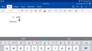 Word Android  Kann die App die WindowsVersion ersetzen Tablet Deutsch German [upl. by Ihculo511]