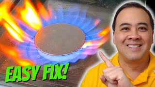 Kenmore gas stove Burner WONT START or Ignite EASY FIX [upl. by Ardnosak]