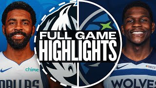 MAVERICKS at TIMBERWOLVES  FULL GAME HIGHLIGHTS  October 29 2024 [upl. by Katuscha607]