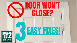 How to Fix a Door That Wont Close Properly Door Rubs at the Top Fast and Easy DIY Fix [upl. by Netsyrc315]