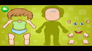 Learn Body Parts Game  3D Animation English Nursery rhyme for children [upl. by Pylle]