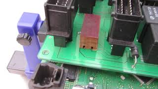 Peugeot Citroen BSI circuit board separation for central locking relay repair [upl. by Ybur]