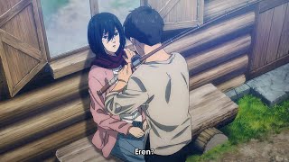 Eren Mikasa wake up English dub Aot Final Season [upl. by Oniluap]