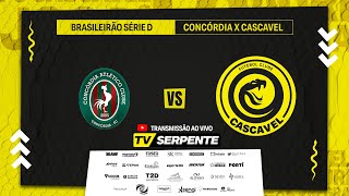 CONCÓRDIA X CASCAVEL  BRASILEIRÃO SÉRIE D  1ª FASE [upl. by Reinhart954]