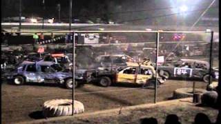 Brownstown Speedway Demo Derby 2010 Pt 1 [upl. by Ycart913]