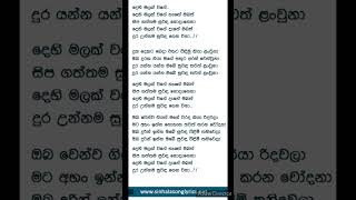 dehi malak wage sinhala karaoke දෙහි මලක් වගේ [upl. by Adnertal]