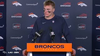 QB Bo Nix on Week 6 vs Chargers ‘Our guys continued to battle’ [upl. by Tsuda]