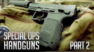 Special Ops Handguns Pt 2  Shooting Suppressed with HK45C [upl. by Nirb]