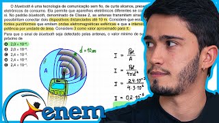 ENEM 2023  O bluetooth é uma tecnologia de comunicação sem fio de curto alcance presente em difer [upl. by Jeunesse]