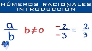 Introducción a los números racionales  fracciones positivas o negativas [upl. by Liana]