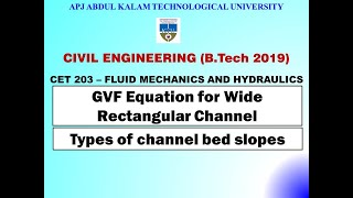 Gradually Varied Flow  2  KTU  Civil  CET 203 FMampH  Module 5  Part 4 [upl. by Mendez917]