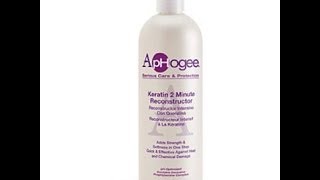 Natural Hair  Aphogee 2 Minute Keratin Reconstructor Review [upl. by Inalaehon881]