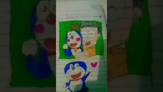 Tera yaar hoon main Doraemon Nobita drawing mini vlog [upl. by Akimit]