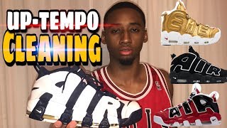 How to Clean Nike Air uptempo EASY [upl. by Rasaec571]