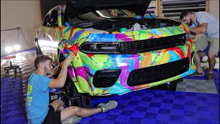 Behind The Scenes Of How My Widebody Scat Pack Charger Was Wrapped [upl. by Jocelin684]