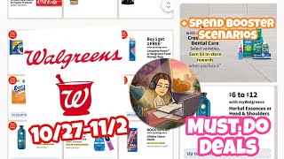 WALGREENS MUST DO DEALS 1027112  SPEND BOOSTER SCENARIOS [upl. by Ia381]