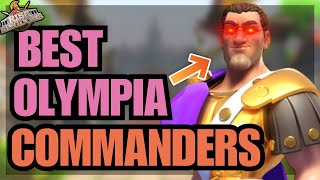 Legendary Olympia Tierlist TOP RANKING COMMANDERS Champions of Olympia rise of kingdoms [upl. by Nidnerb]