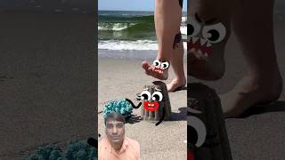 Life Doodles  My foot sank into the sand😂 lifedoodles shorts doodle animation doodles cartoon [upl. by Daenis]