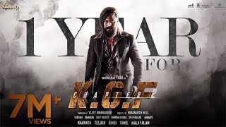 1 Year For KGF Chapter 2  Yash  Prashanth Neel  Vijay Kiragandur  Sanjay Dutt  Hombale Films [upl. by Palla]