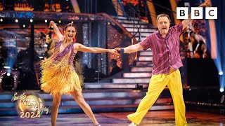 Chris McCausland and Dianne Buswell Salsa to Down Under by Men At Work ✨ BBC Strictly 2024 [upl. by Aremat]