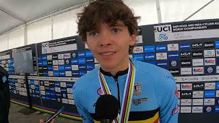 Schoofs 2nd on flat parcours at ITT Junior World Championships 2024 quotFor me it was a dream racequot [upl. by Kaltman]