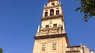 Bell Tower Minaret Cordoba CathedralMosque MezquitaCatedral cordoba spain mosque cathedral [upl. by Esilahs]