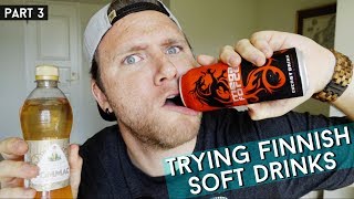 TRYING FINNISH SODAS AND ENERGY DRINKS  Part 3 [upl. by Nomrah]