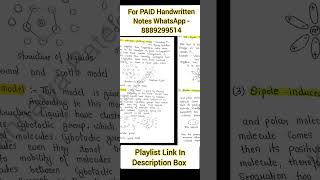 Liquid State Colloids amp Surface Chemistry Handwritten Notes  8889299514 [upl. by Eckmann]