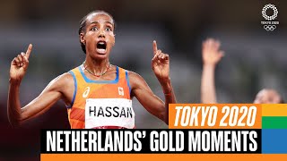 🇳🇱 🥇 Netherlands gold medal moments at Tokyo2020  Anthems [upl. by Idnew474]