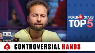 Most Controversial Poker Hands ♠️ Poker Top 5 ♠️ PokerStars Global [upl. by Euqinemod]