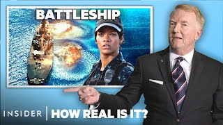 Navy Admiral Rates 8 Navy Warship Battles In Movies  How Real Is It  Insider [upl. by Ahsyekat358]