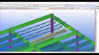 Ajout douvertures dans les poutrelles TEKLA [upl. by Llydnek]