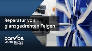 Felgenreparatur mit CNC Drehmaschinen für glanzgedrehte Felgen [upl. by Aniraz]